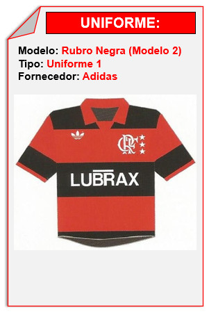 Rubro Negro (ADIDAS - Modelo 2)