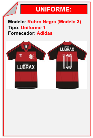 Rubro Negro (ADIDAS - Modelo 3)