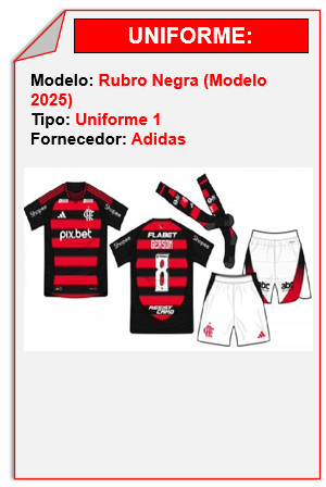 Rubro-Negro (ADIDAS - Modelo 2025)